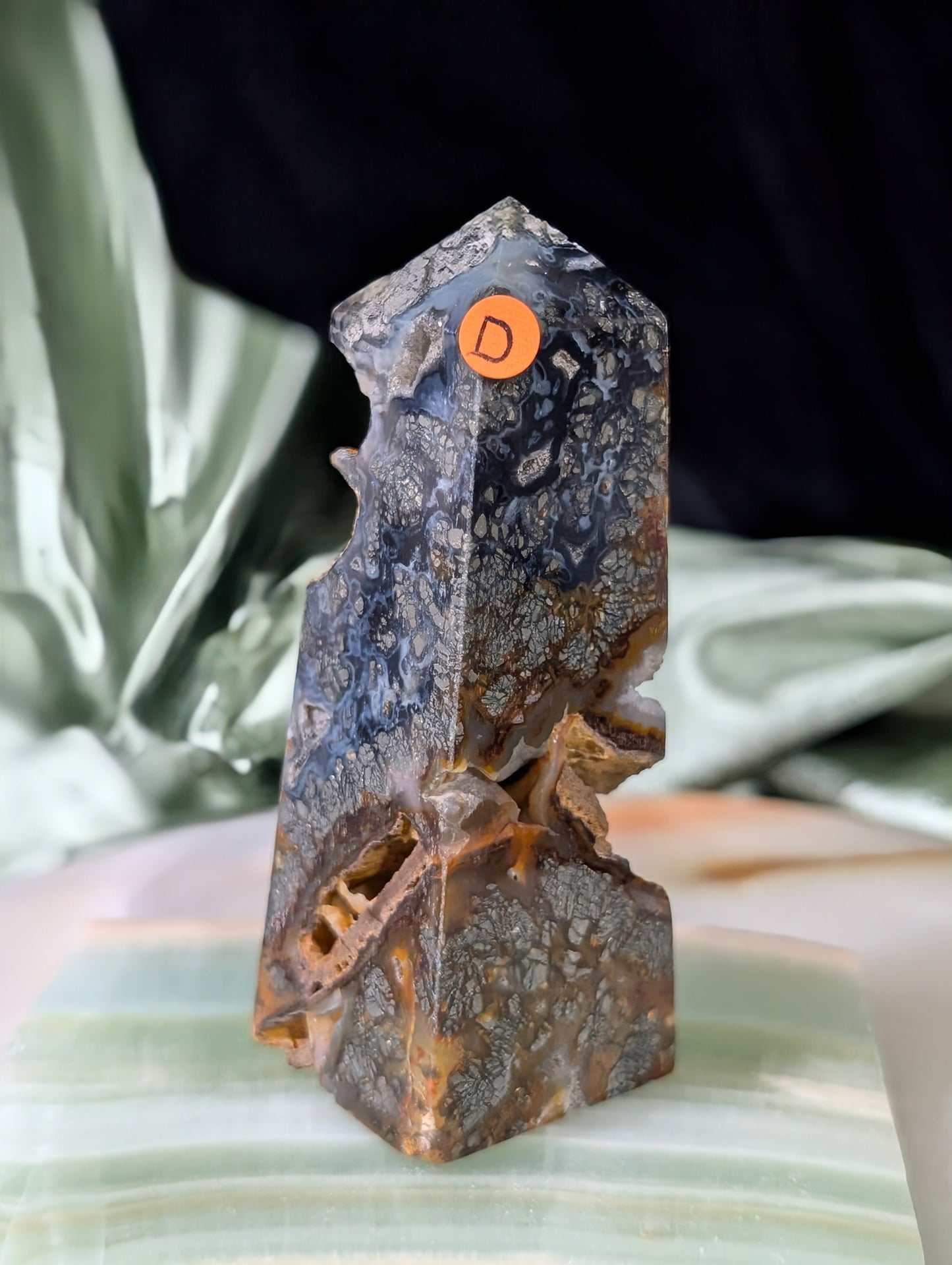 Marcasite Agate Tower