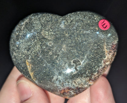 Marcasite Agate Heart