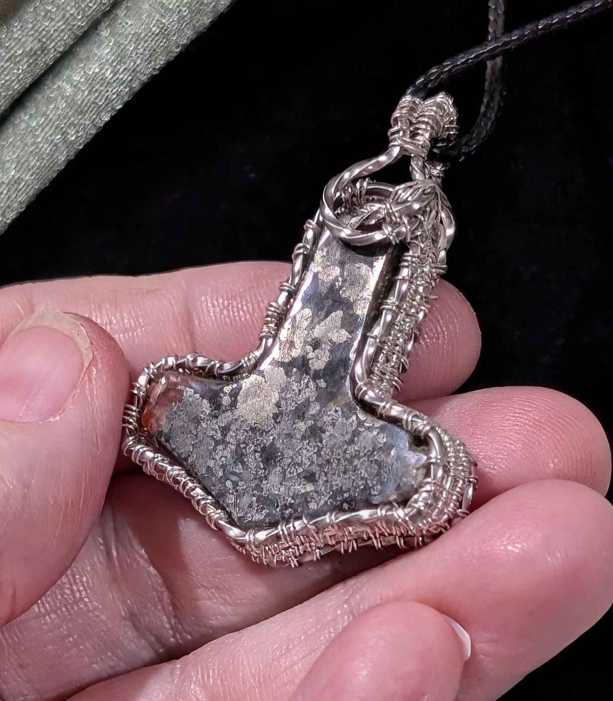 Marcasite Mjolnir Pendant
