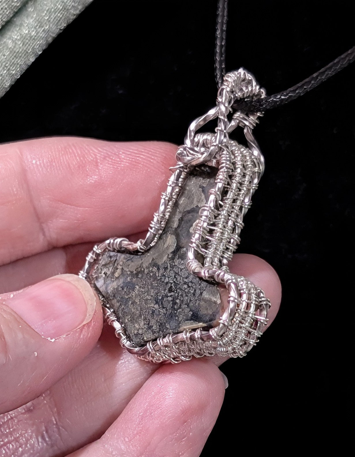 Marcasite Mjolnir Pendant