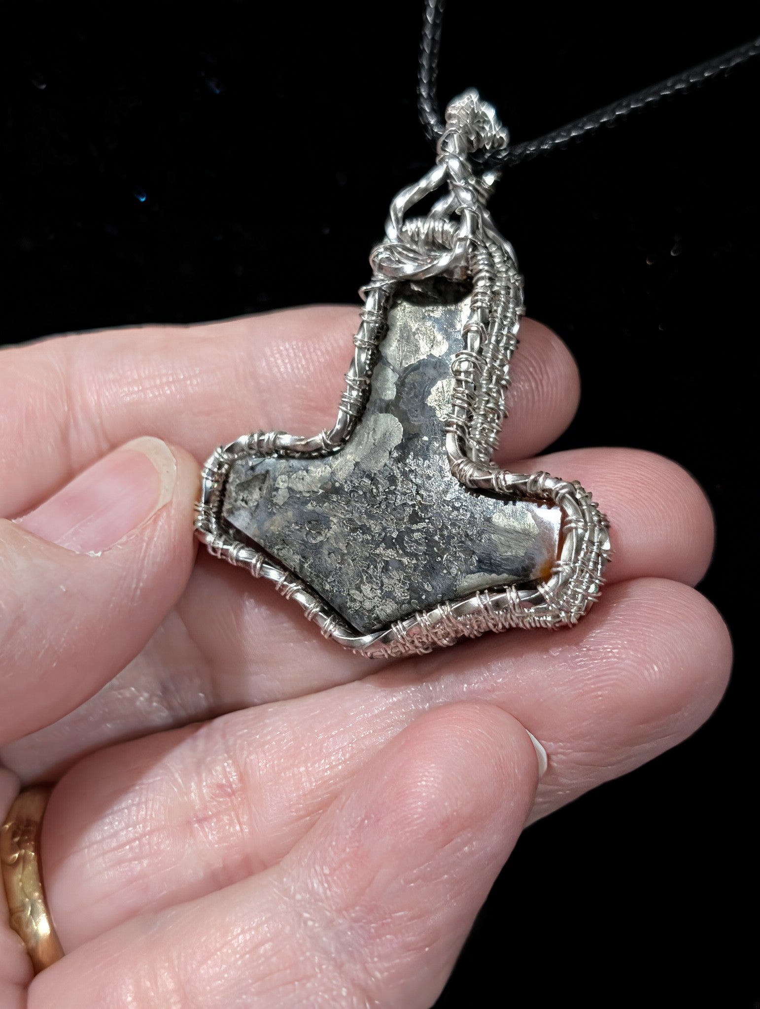 Marcasite Mjolnir Pendant