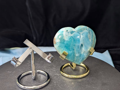 Metal Display Stands for Crystal Hearts