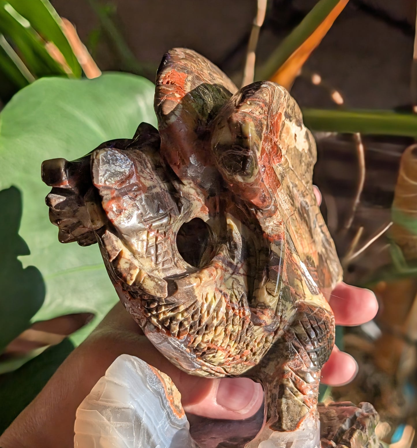Money Agate Dragon Figurine