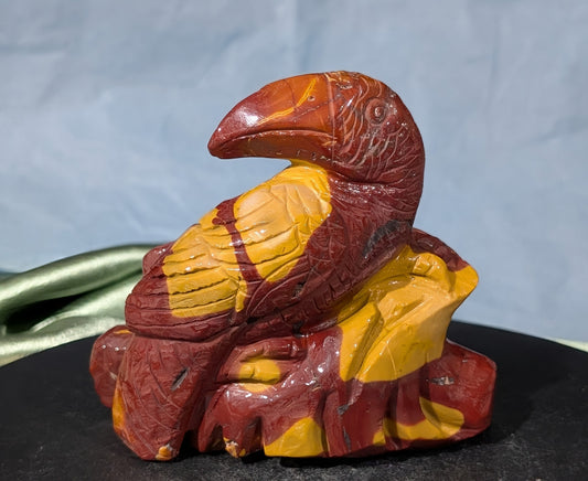 Hand Carved Mookaite Toucan Figurine