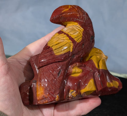 Hand Carved Mookaite Toucan Figurine