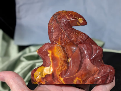 Hand Carved Mookaite Toucan Figurine