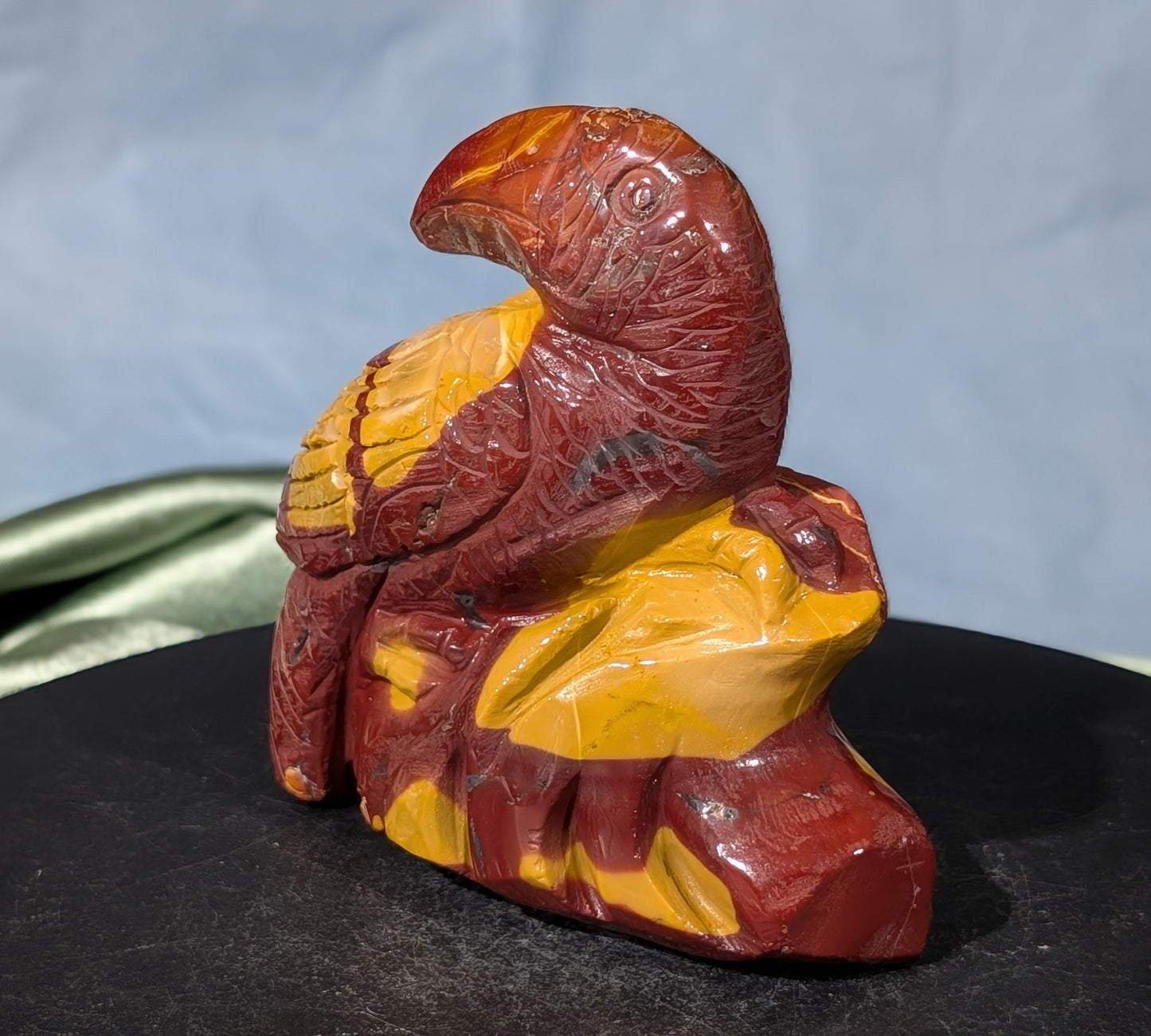 Hand Carved Mookaite Toucan Figurine