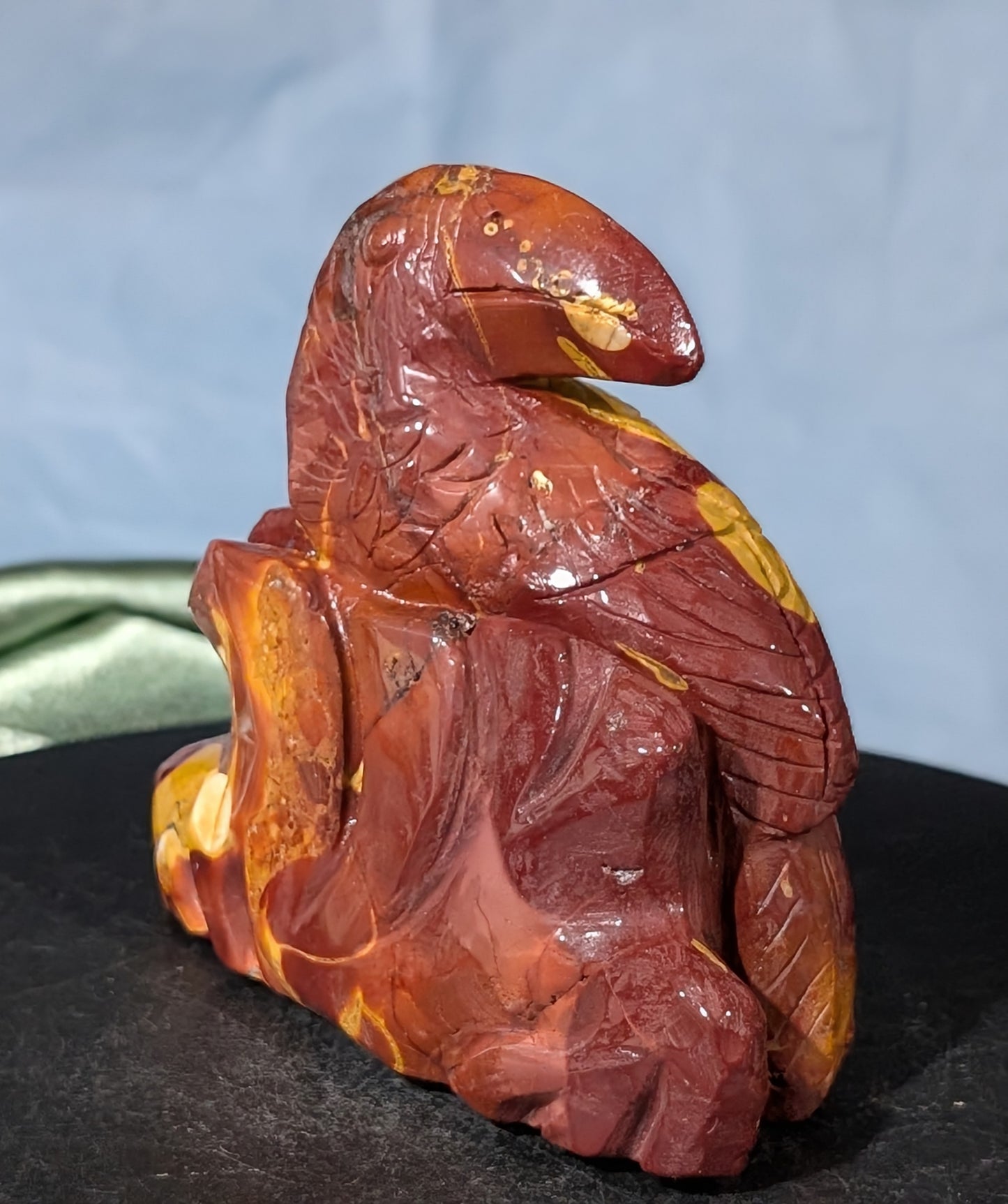 Hand Carved Mookaite Toucan Figurine