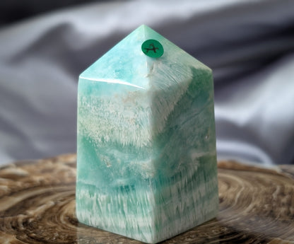 Natural AAA Quality Blue Caribbean Calcite Tower