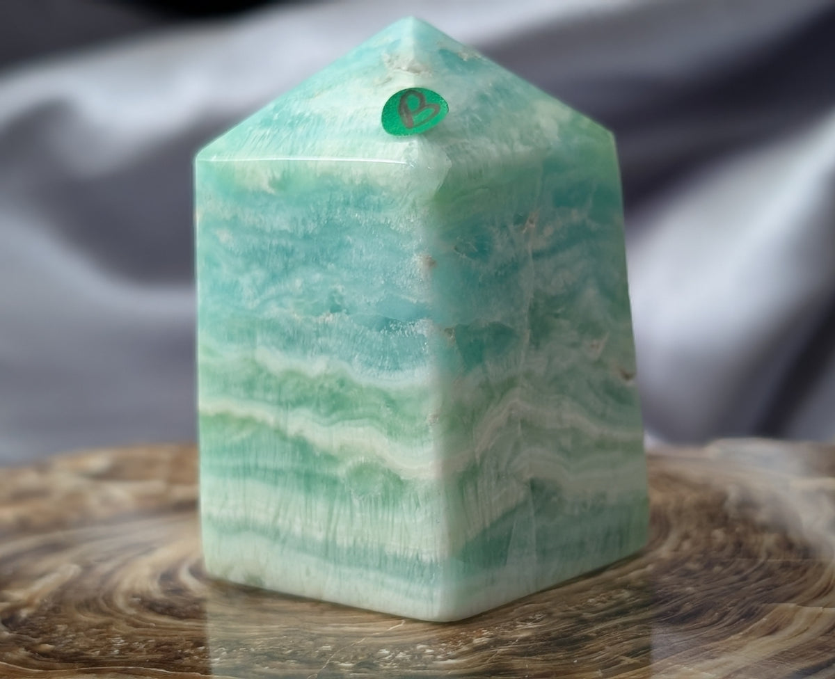 Natural AAA Quality Blue Caribbean Calcite Tower
