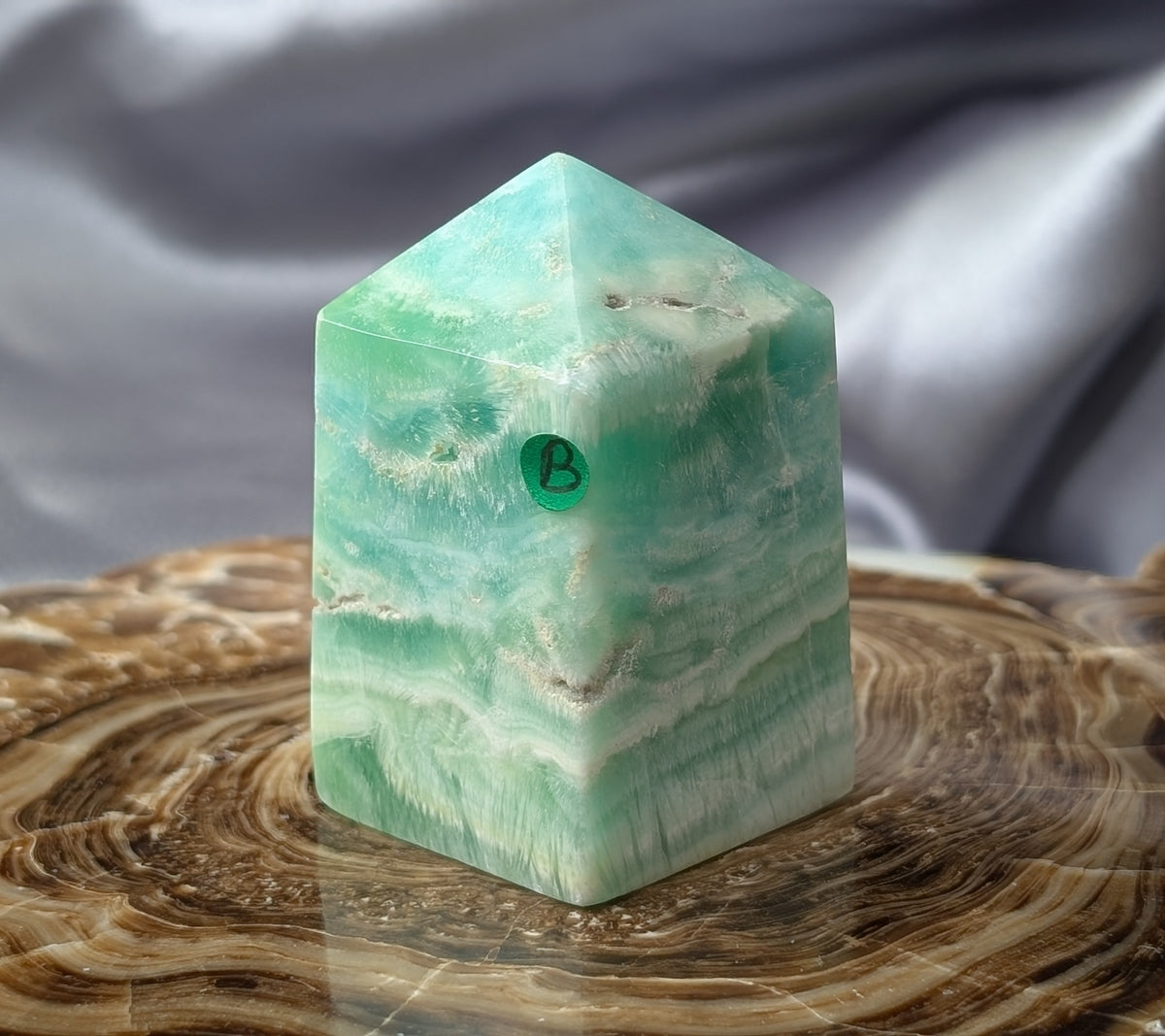 Natural AAA Quality Blue Caribbean Calcite Tower