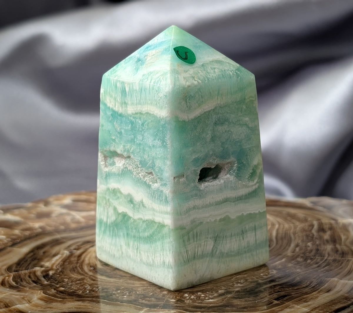 Natural AAA Quality Blue Caribbean Calcite Tower
