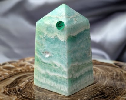 Natural AAA Quality Blue Caribbean Calcite Tower