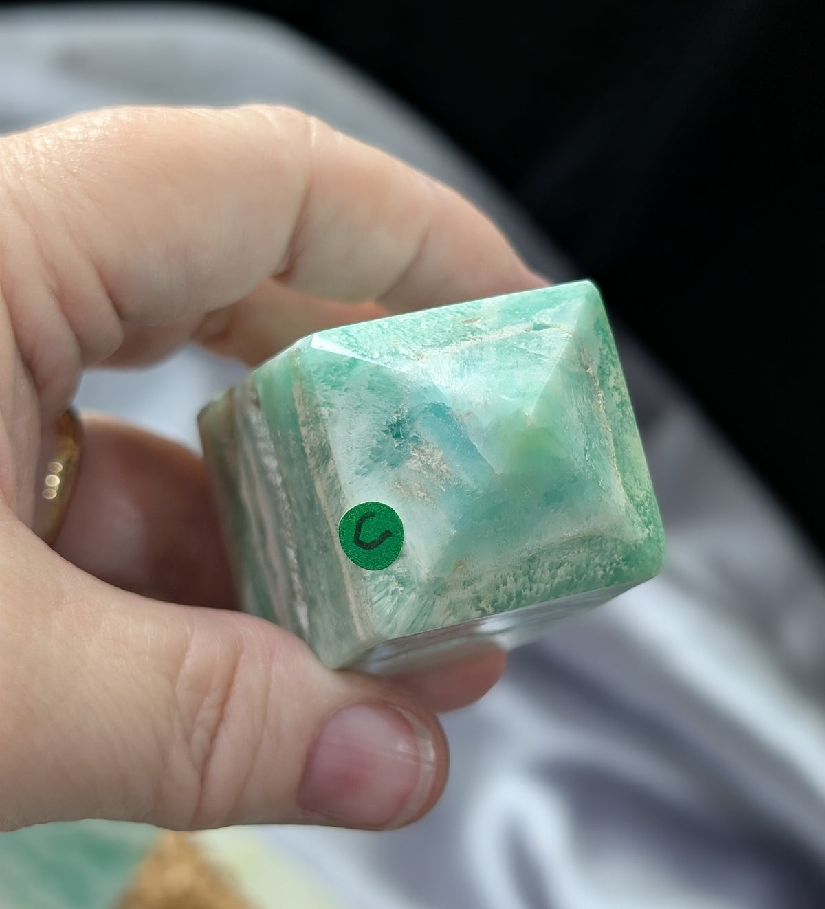Natural AAA Quality Blue Caribbean Calcite Tower
