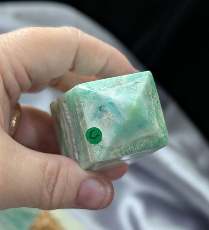 Natural AAA Quality Blue Caribbean Calcite Tower