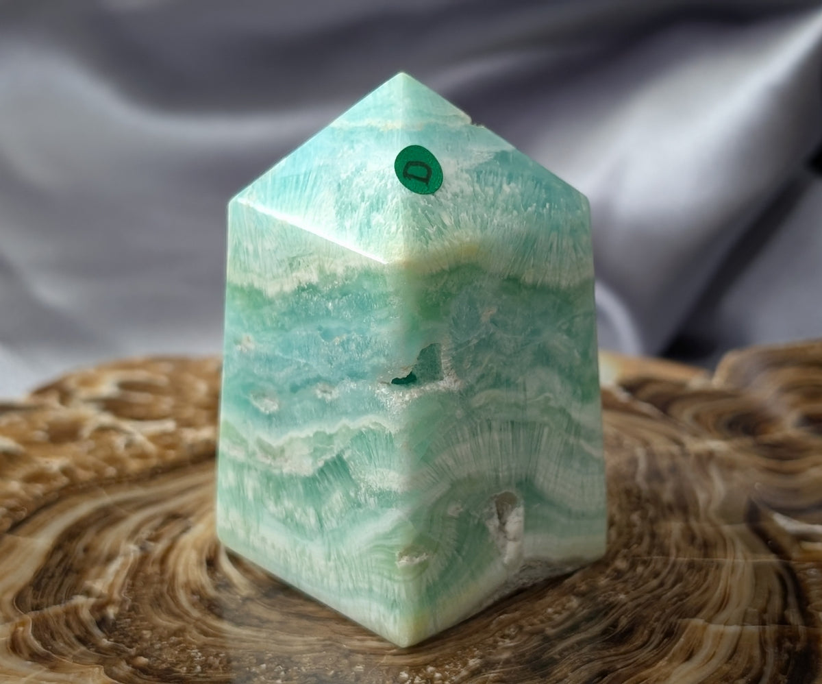 Natural AAA Quality Blue Caribbean Calcite Tower