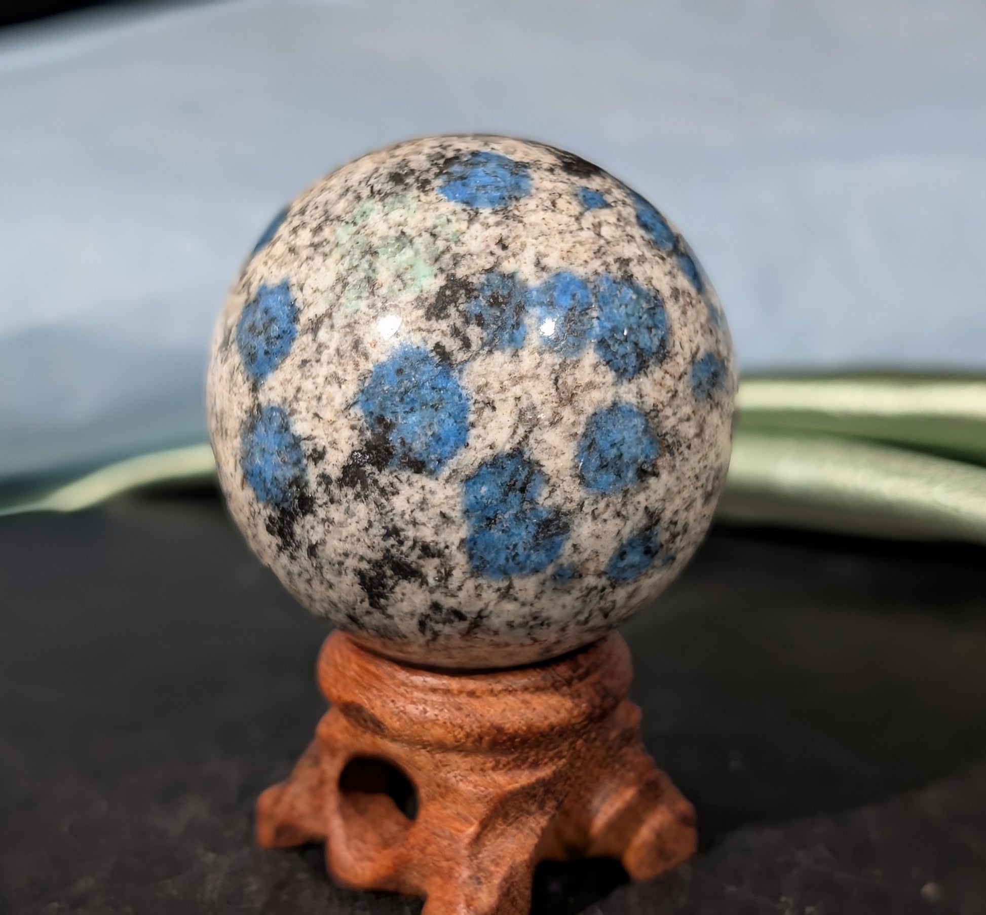 Natural Blue K2 Sphere 1C