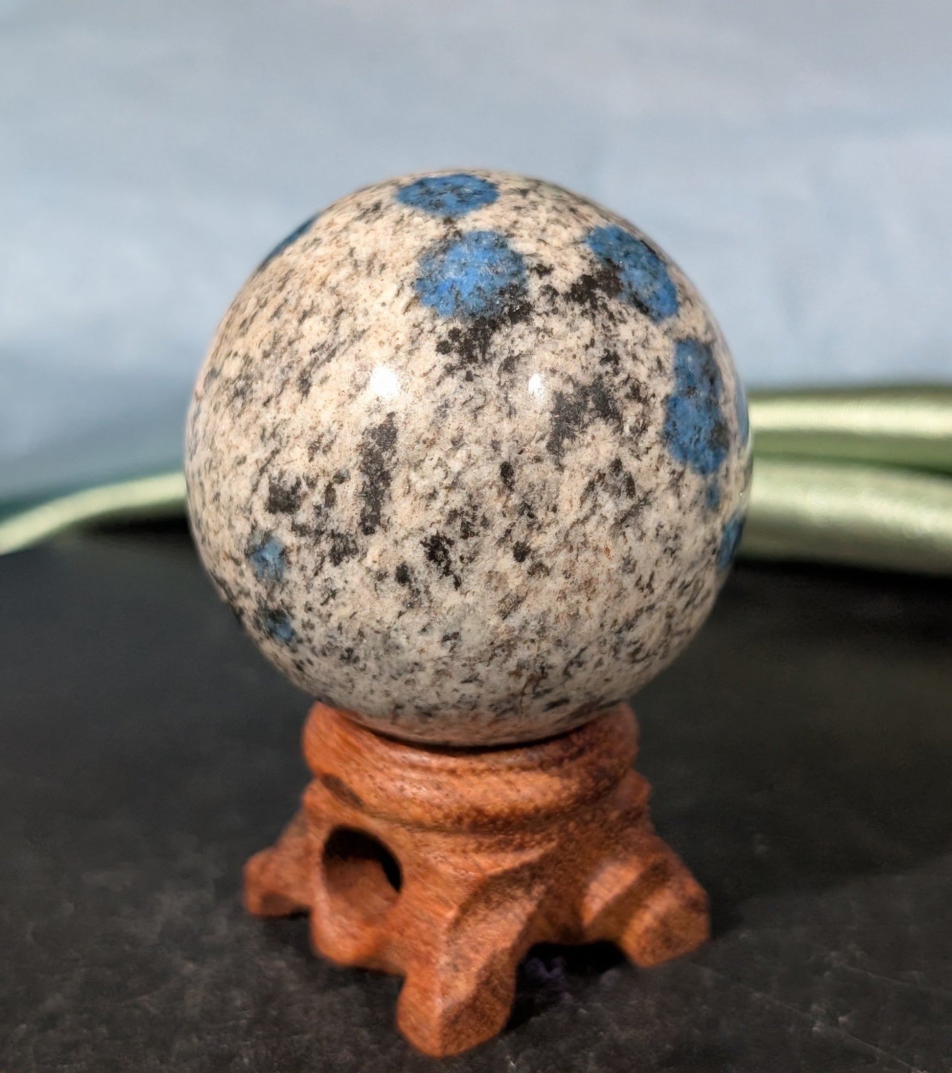 Natural Blue K2 Sphere 1E