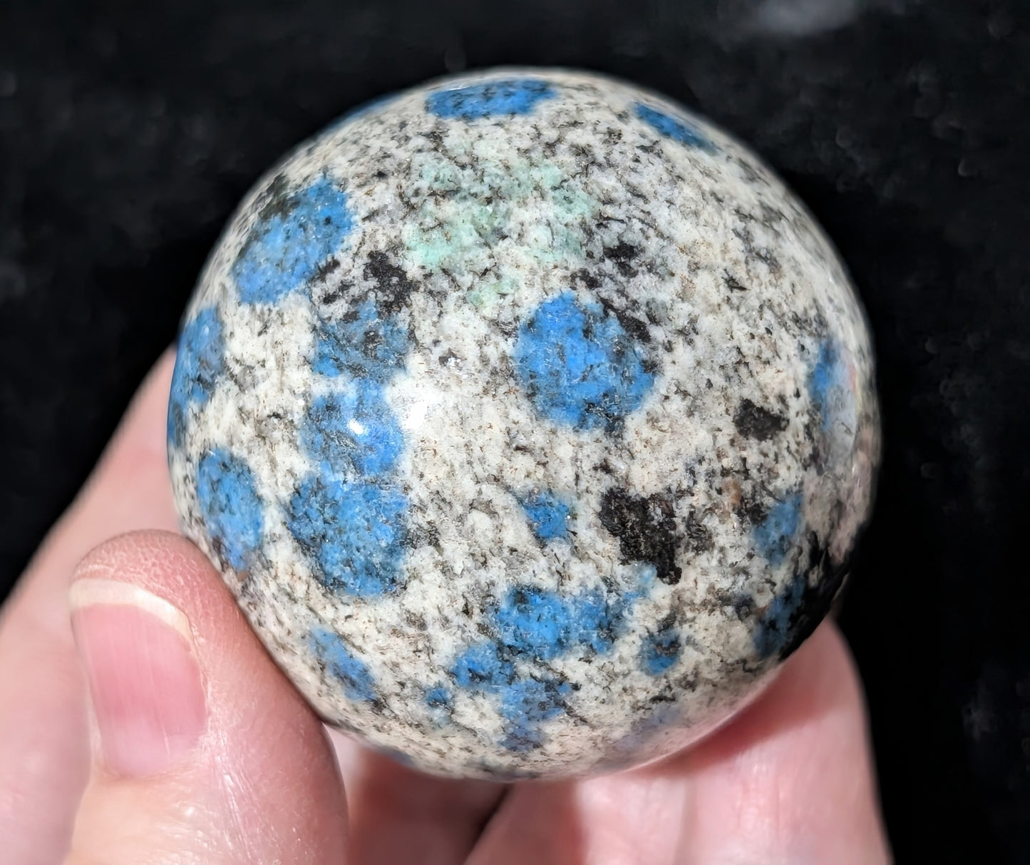 Natural Blue K2 Sphere 1G