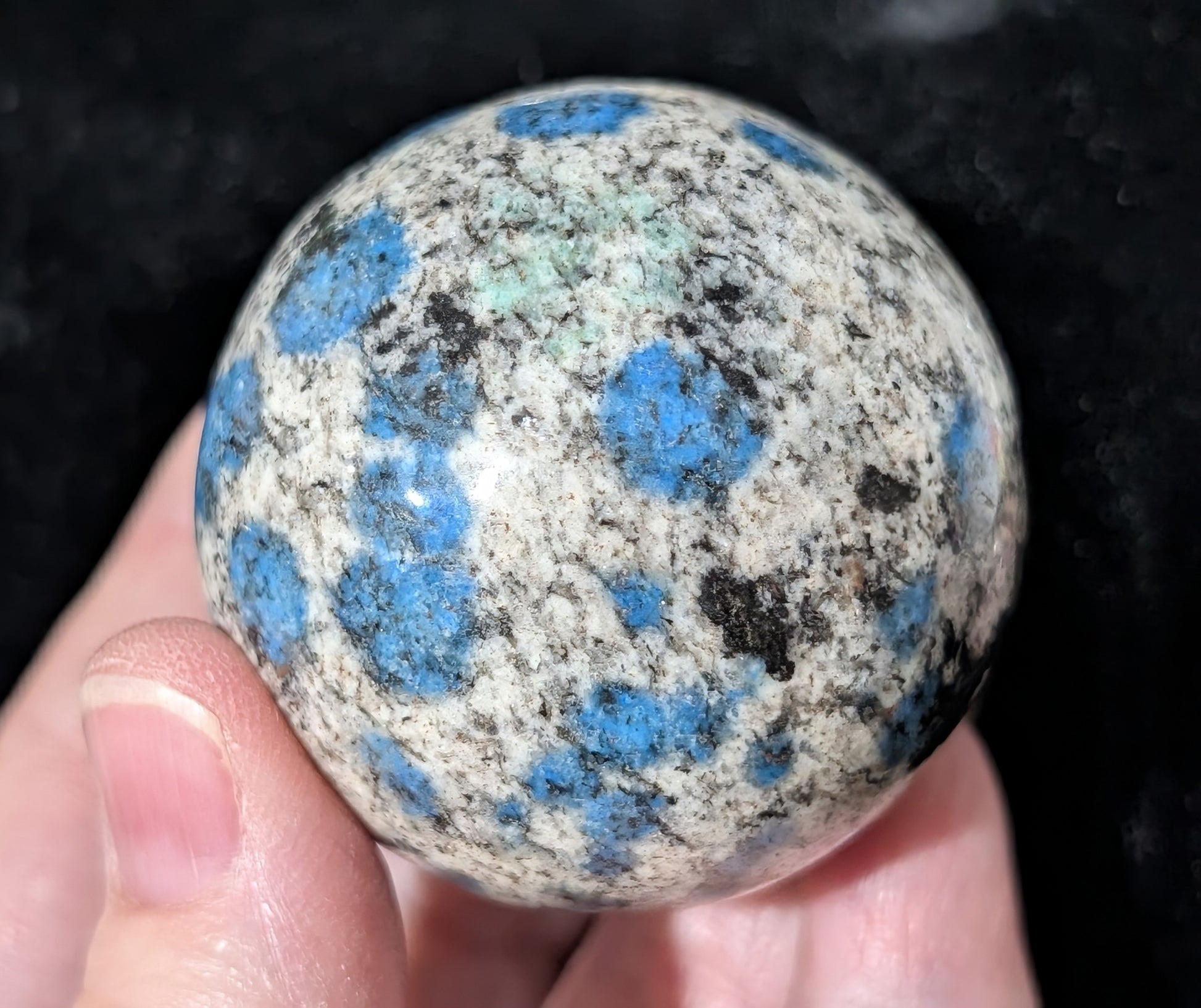 Natural Blue K2 Sphere 1G