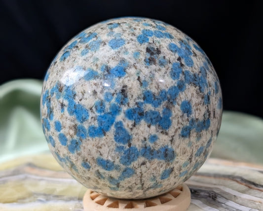 Natural Blue K2 Sphere