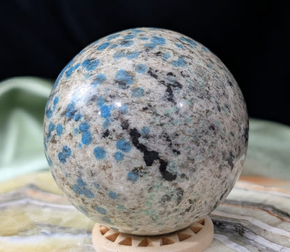 Natural Blue K2 Sphere