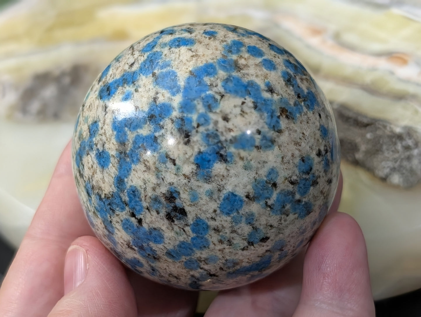 Natural Blue K2 Sphere