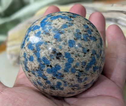 Natural Blue K2 Sphere