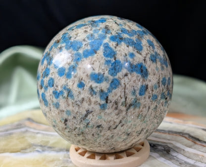 Natural Blue K2 Sphere
