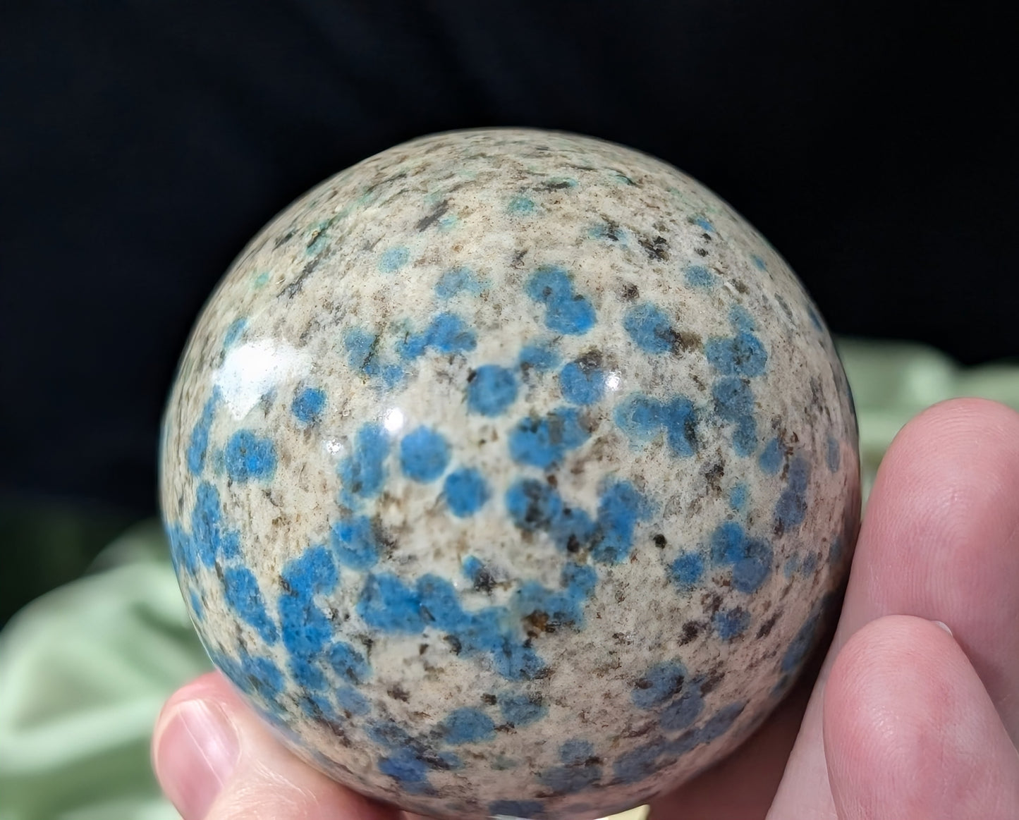 Natural Blue K2 Sphere
