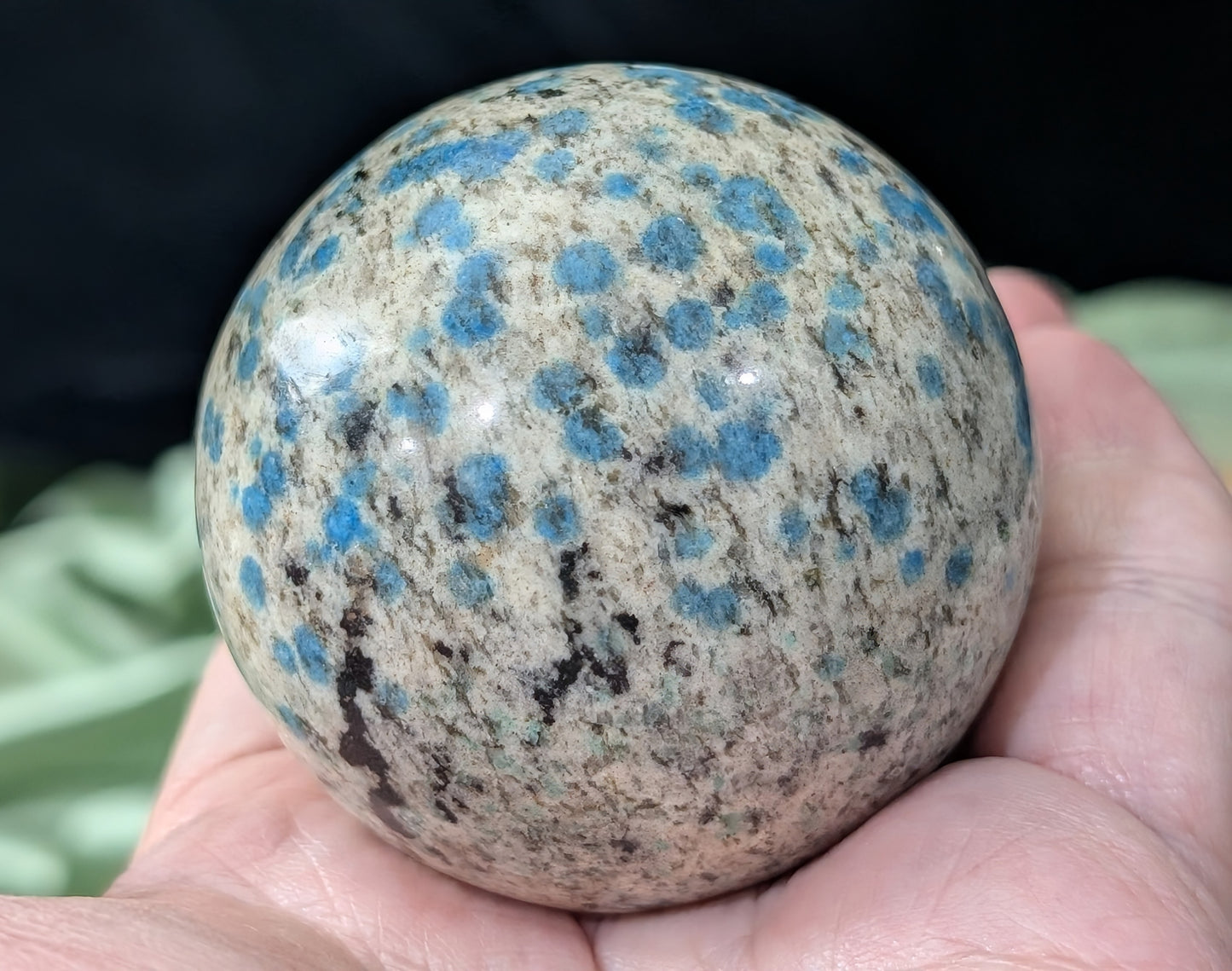 Natural Blue K2 Sphere