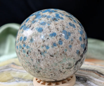 Natural Blue K2 Sphere