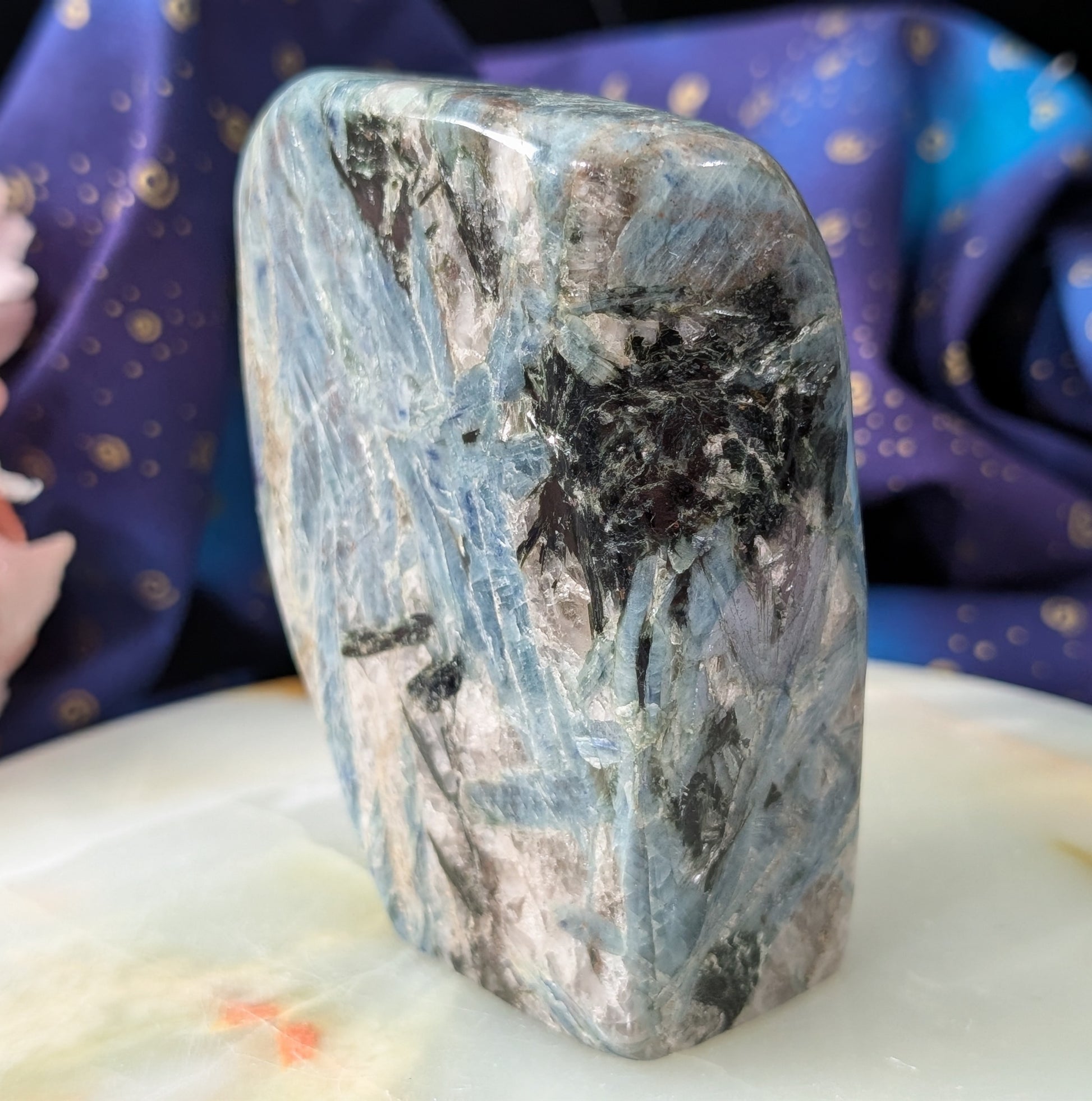 Natural Blue and Black Kyanite Freeform