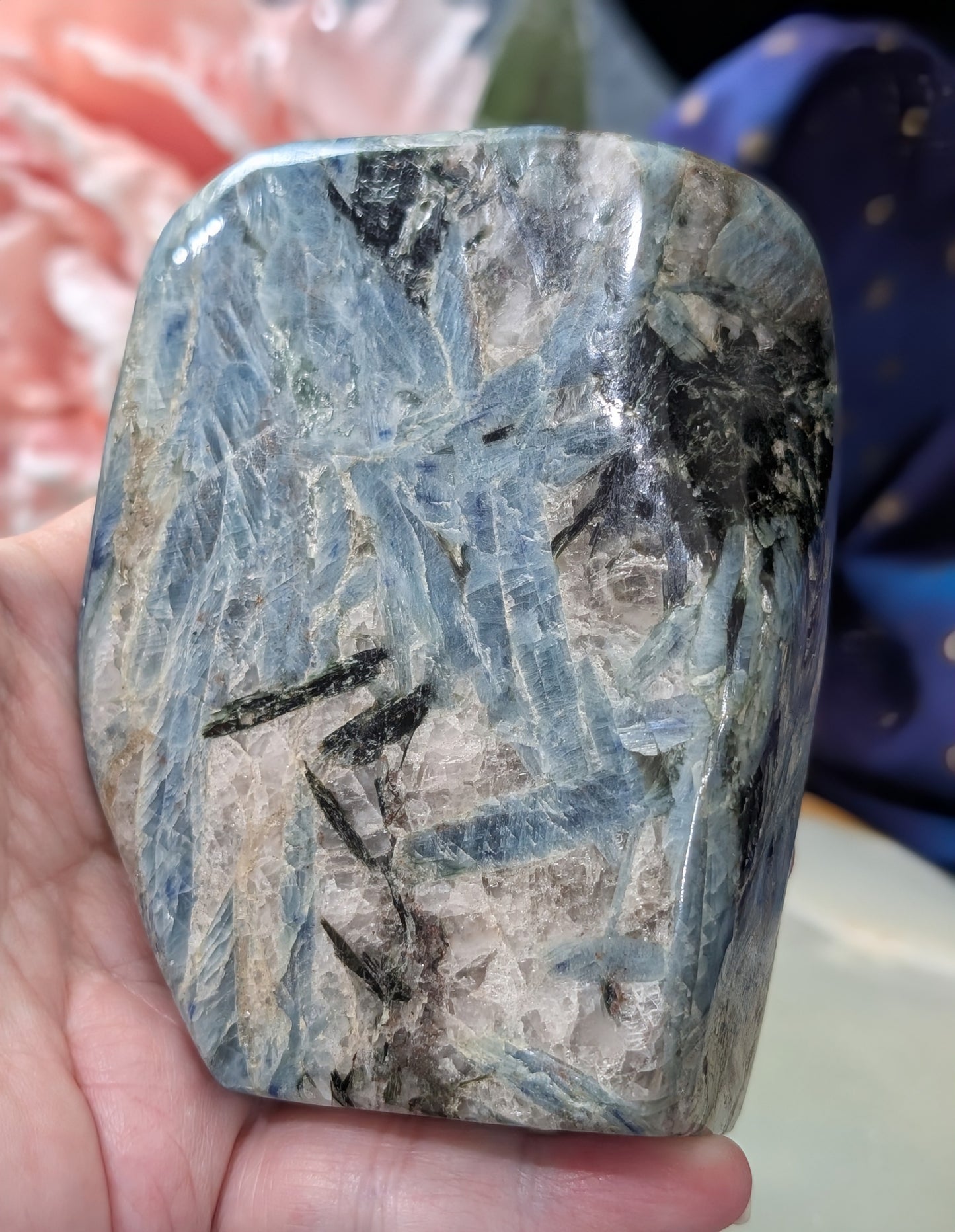 Natural Blue and Black Kyanite Freeform