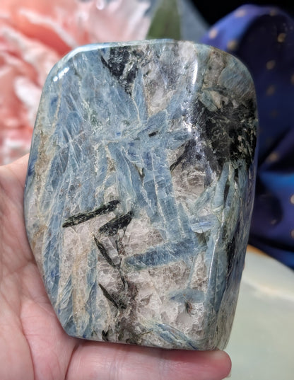 Natural Blue and Black Kyanite Freeform