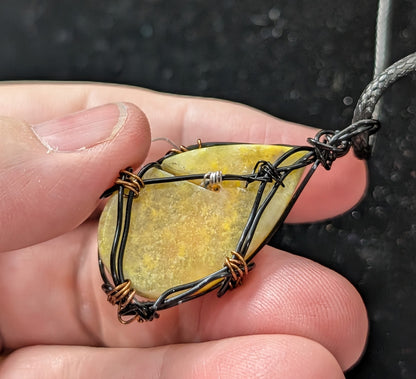 Natural Bumblebee Jasper Pendant