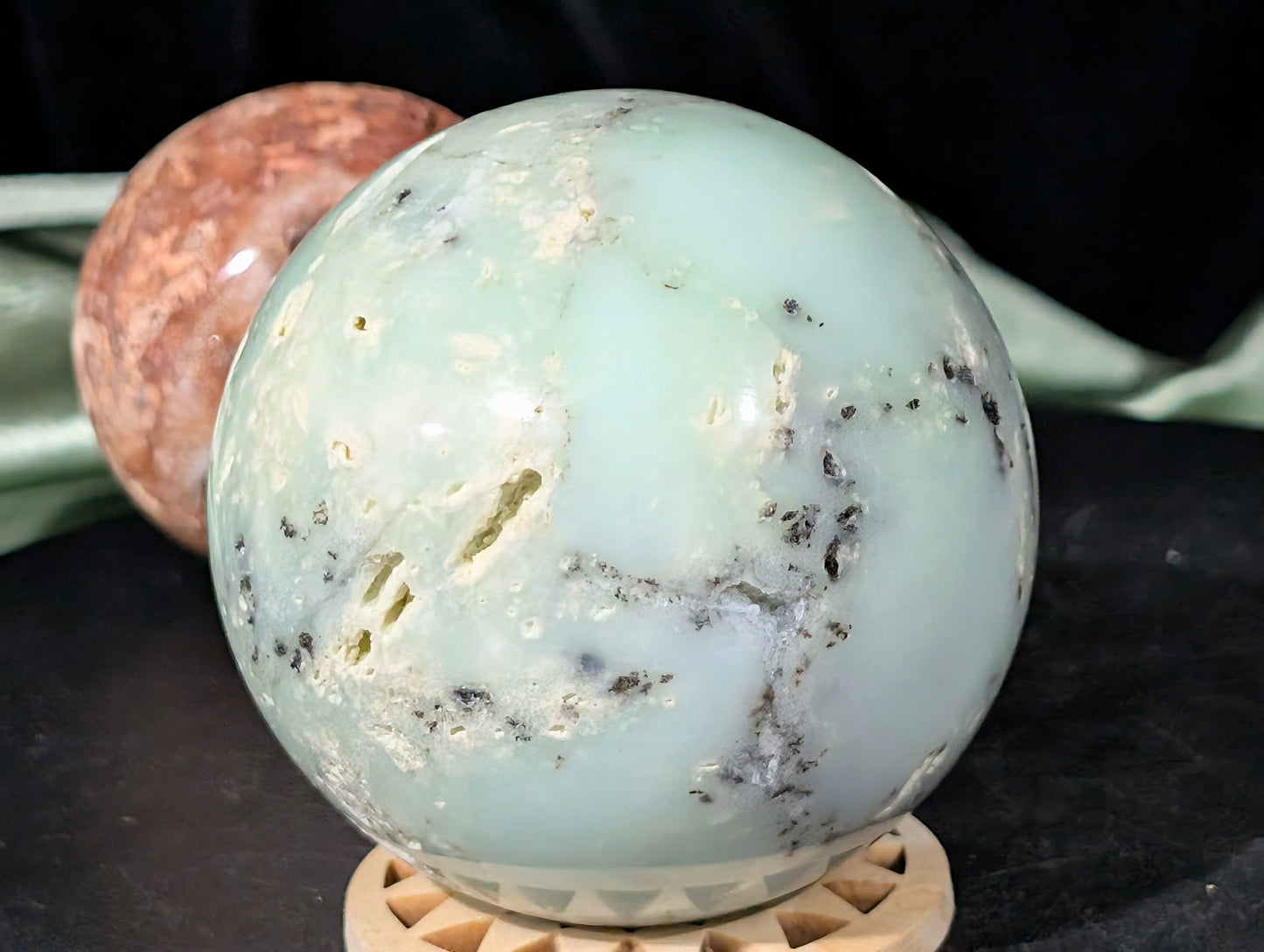 Natural Chrysoprase Sphere