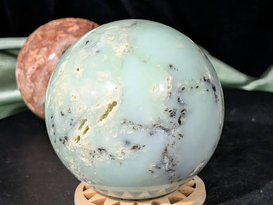 Natural Chrysoprase Sphere