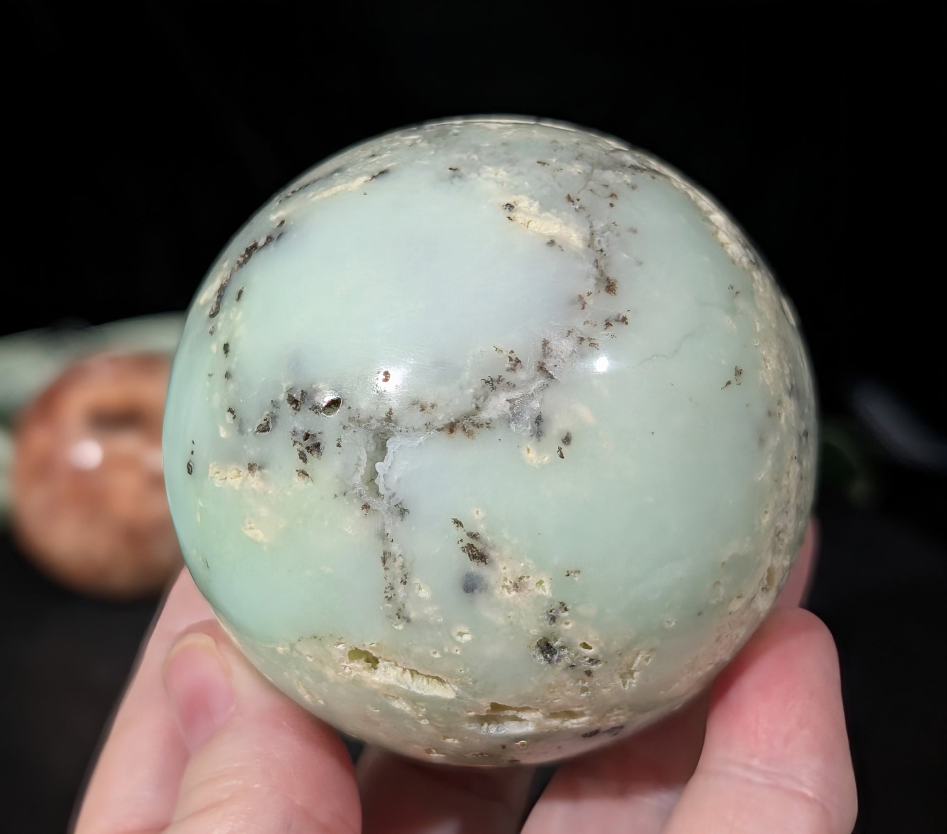 Natural Chrysoprase Sphere