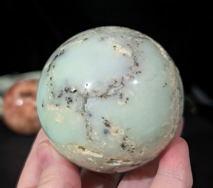 Natural Chrysoprase Sphere