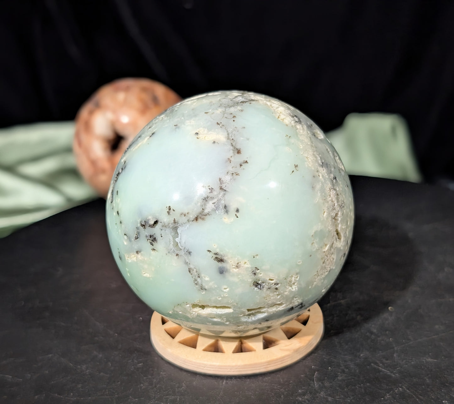 Natural Chrysoprase Sphere