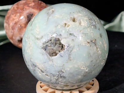 Natural Chrysoprase Sphere