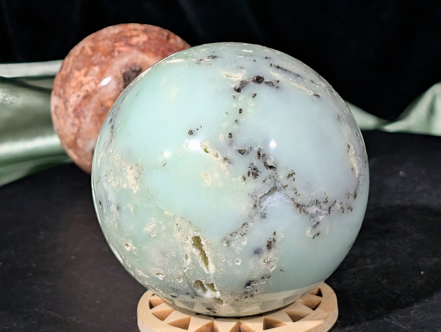 Natural Chrysoprase Sphere