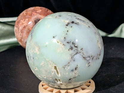 Natural Chrysoprase Sphere