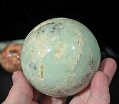 Natural Chrysoprase Sphere