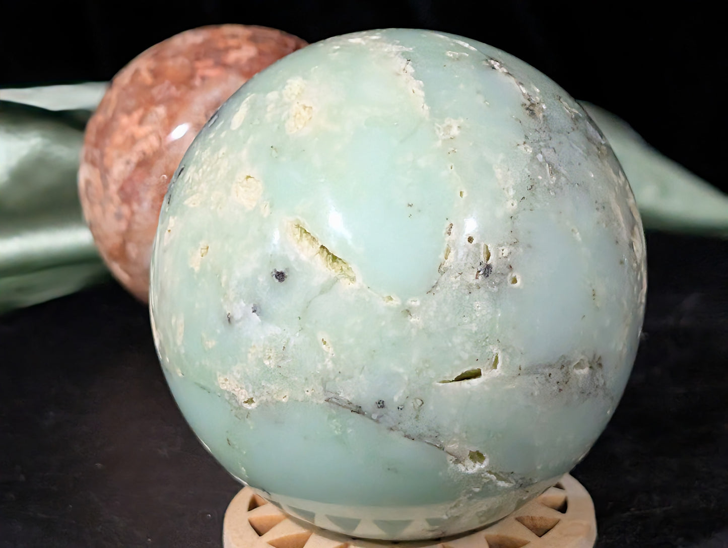 Natural Chrysoprase Sphere