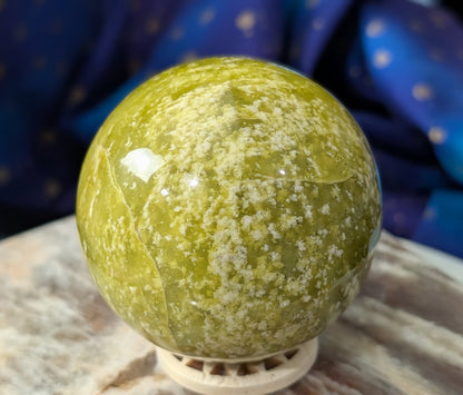 Natural Lizardite Sphere