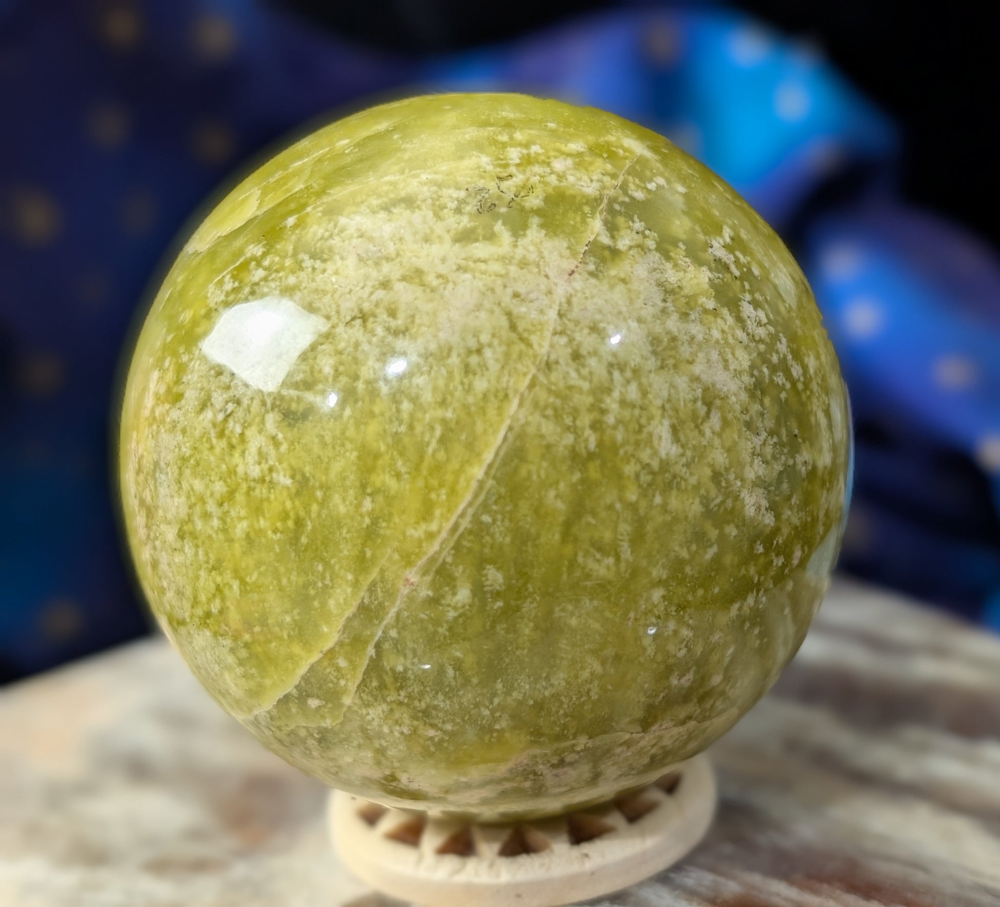 Natural Lizardite Sphere