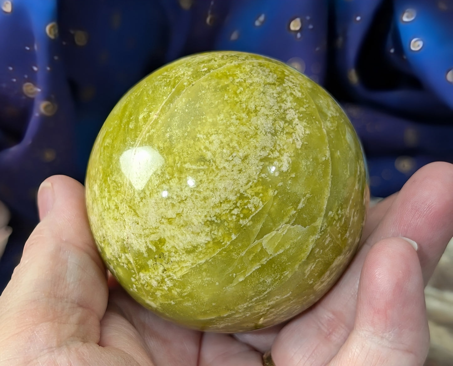 Natural Lizardite Sphere