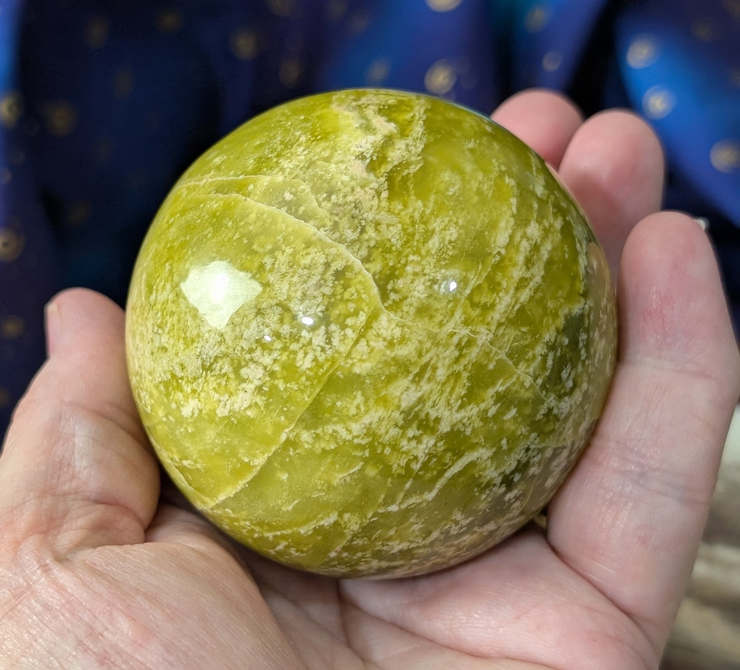 Natural Lizardite Sphere